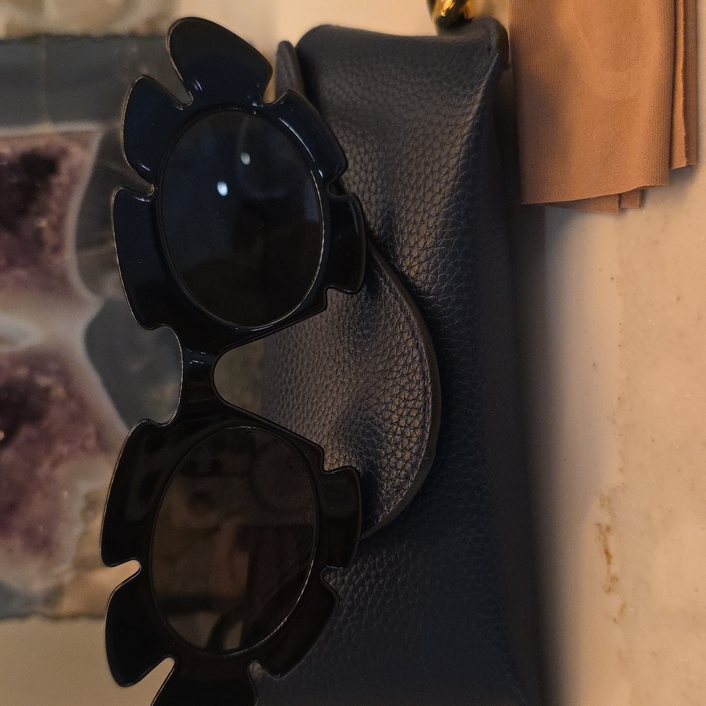 Loewe x Paula's Ibiza Flower Cat Eye Sunglasses Black Womens Size OS
